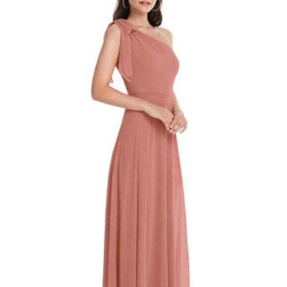 After Six One-Shoulder Evening Gown Size 18 - Picture 7 of 15